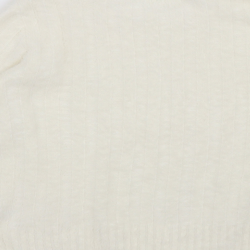 TU Womens Beige Striped  Pullover Jumper Size 14