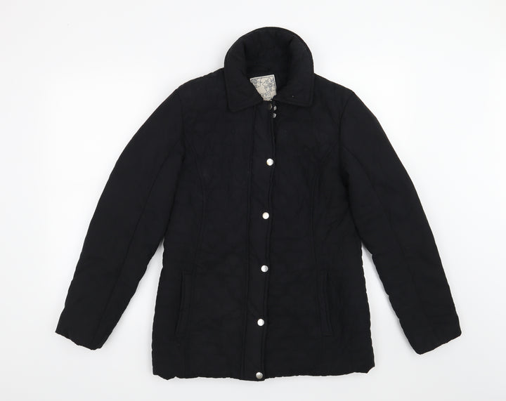 M&Co Womens Black Jacket Size 10