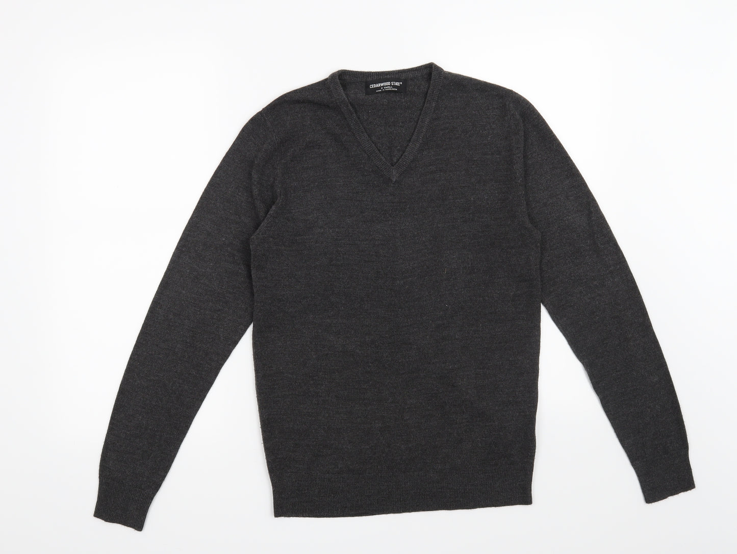 Cedar Wood State Mens Grey   Pullover Jumper Size XS