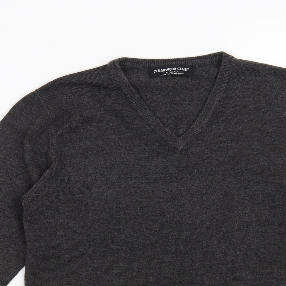 Cedar Wood State Mens Grey   Pullover Jumper Size XS