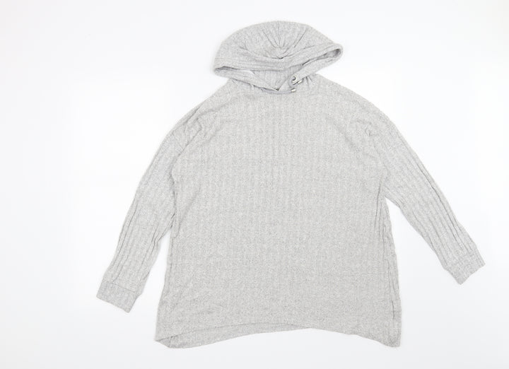 George Womens Grey   Pullover Hoodie Size M