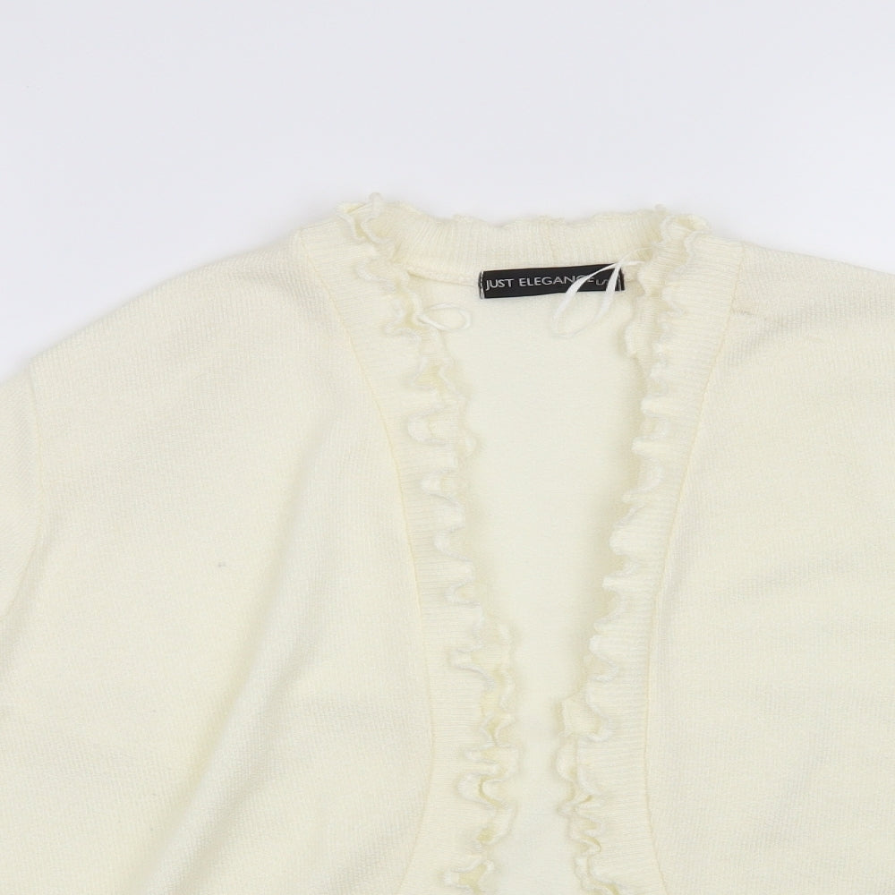 Just Elegance Womens Beige   Cardigan Jumper Size L