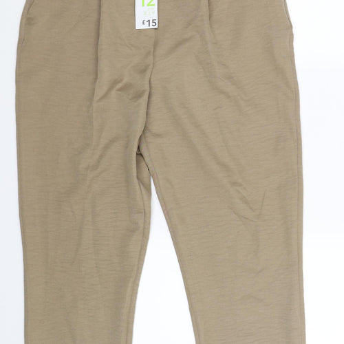 Primark Womens Beige   Trousers  Size 12 L27 in