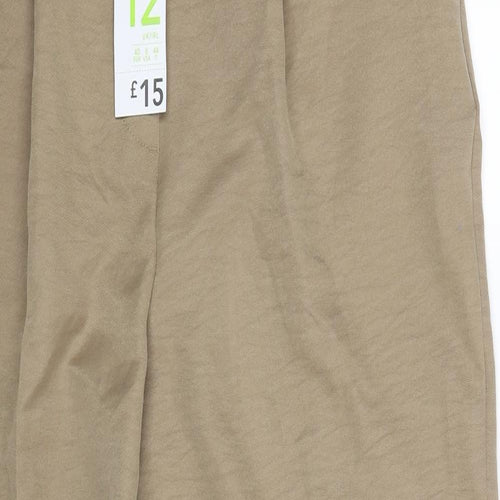 Primark Womens Beige   Trousers  Size 12 L27 in