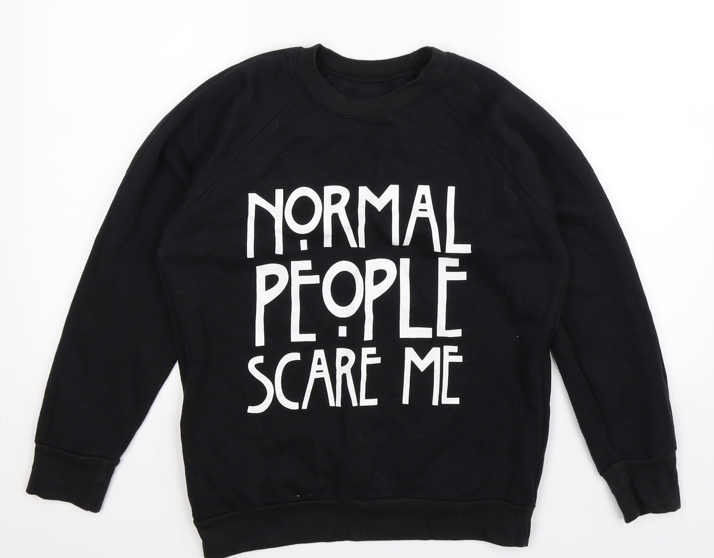 Preworn Womens Black   Pullover Sweatshirt Size M