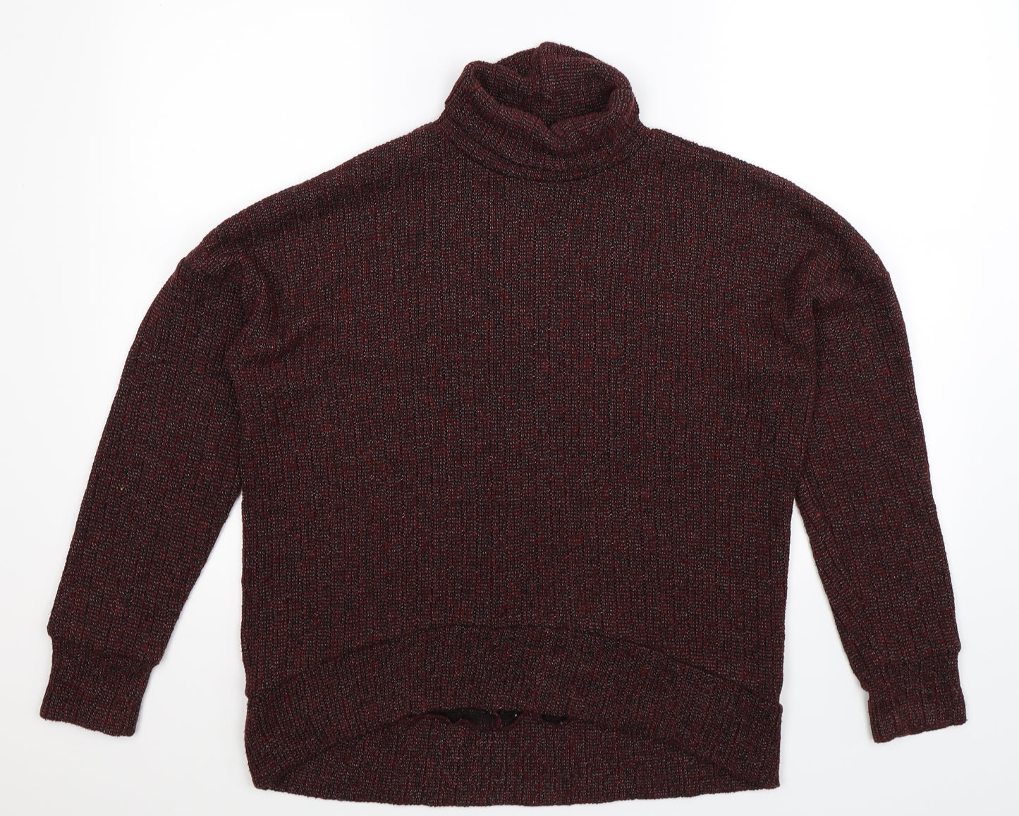 Topshop Womens Brown  Knit Pullover Jumper Size 10