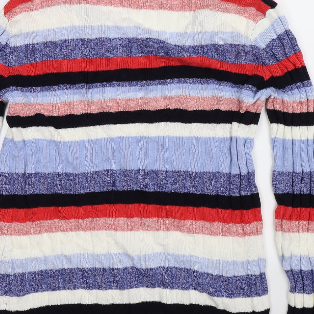 Papaya Womens Multicoloured Striped Knit Pullover Jumper Size M