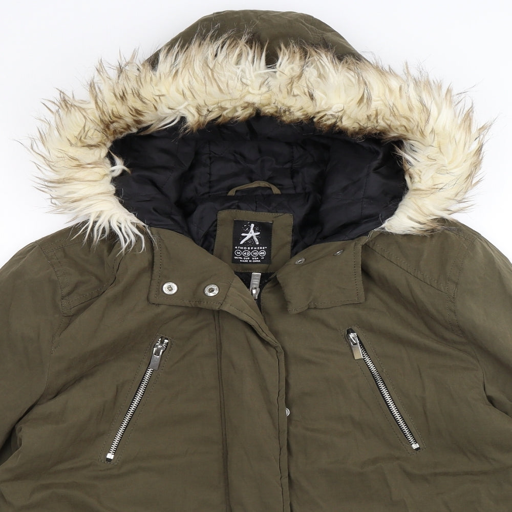 Atmosphere Womens Green   Jacket Coat Size 14
