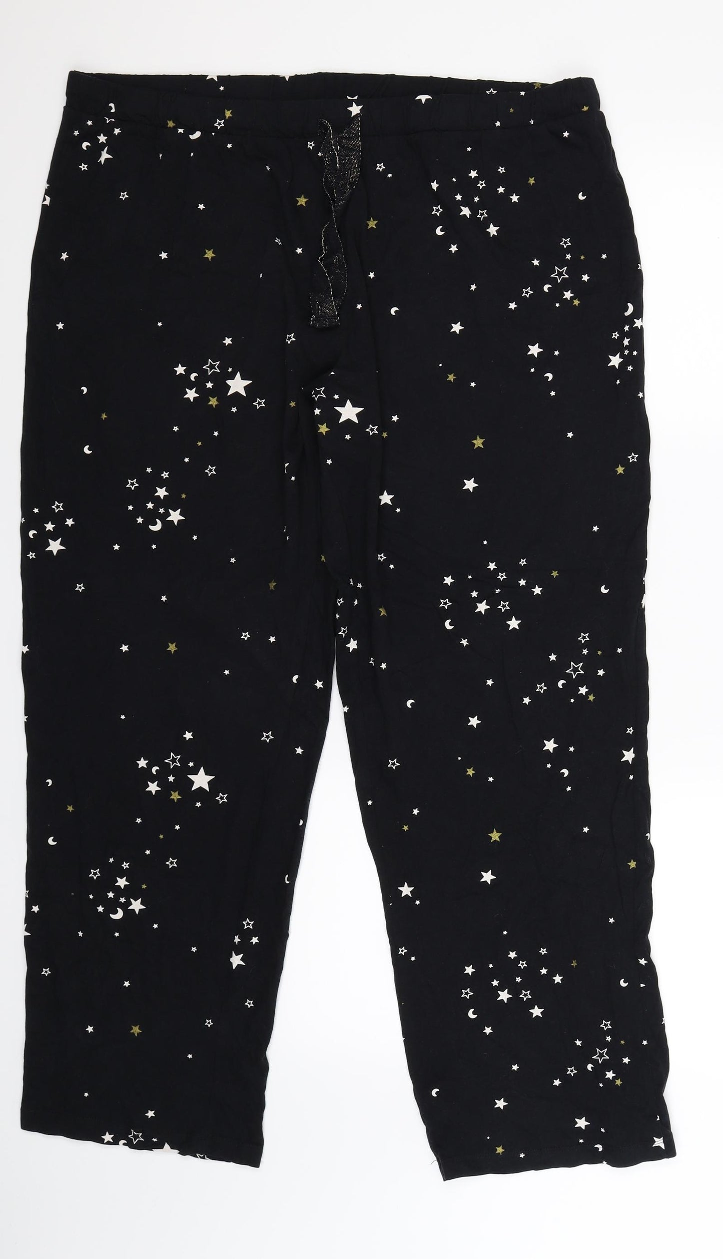 NEXT Womens Black Geometric  Cami Lounge Pants Size 22
