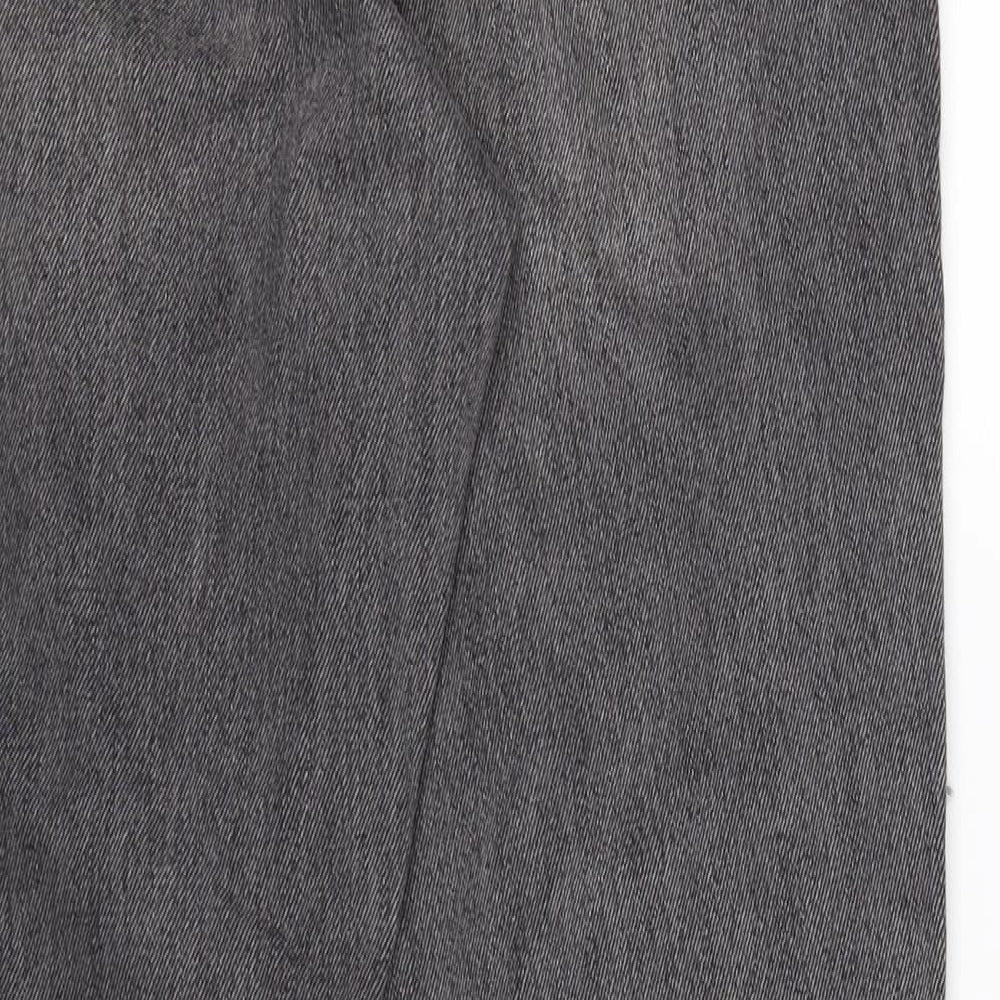 Topshop Womens Grey  Denim Mom Jeans Size 30 in L32 in