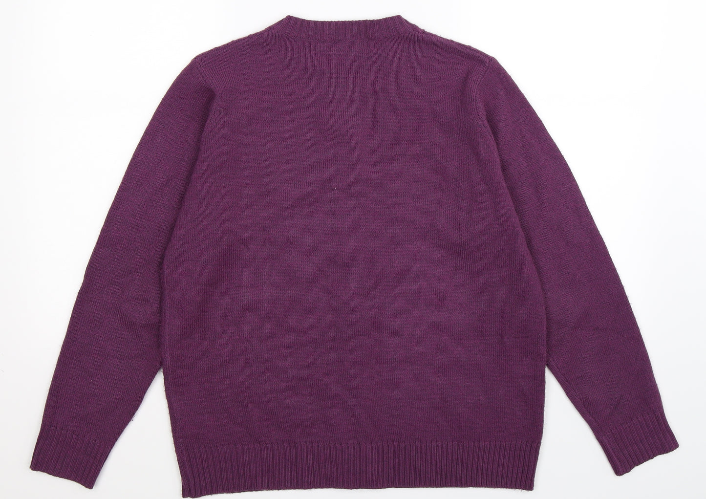 Honor Millburn Womens Purple  Knit Cardigan Jumper Size 16