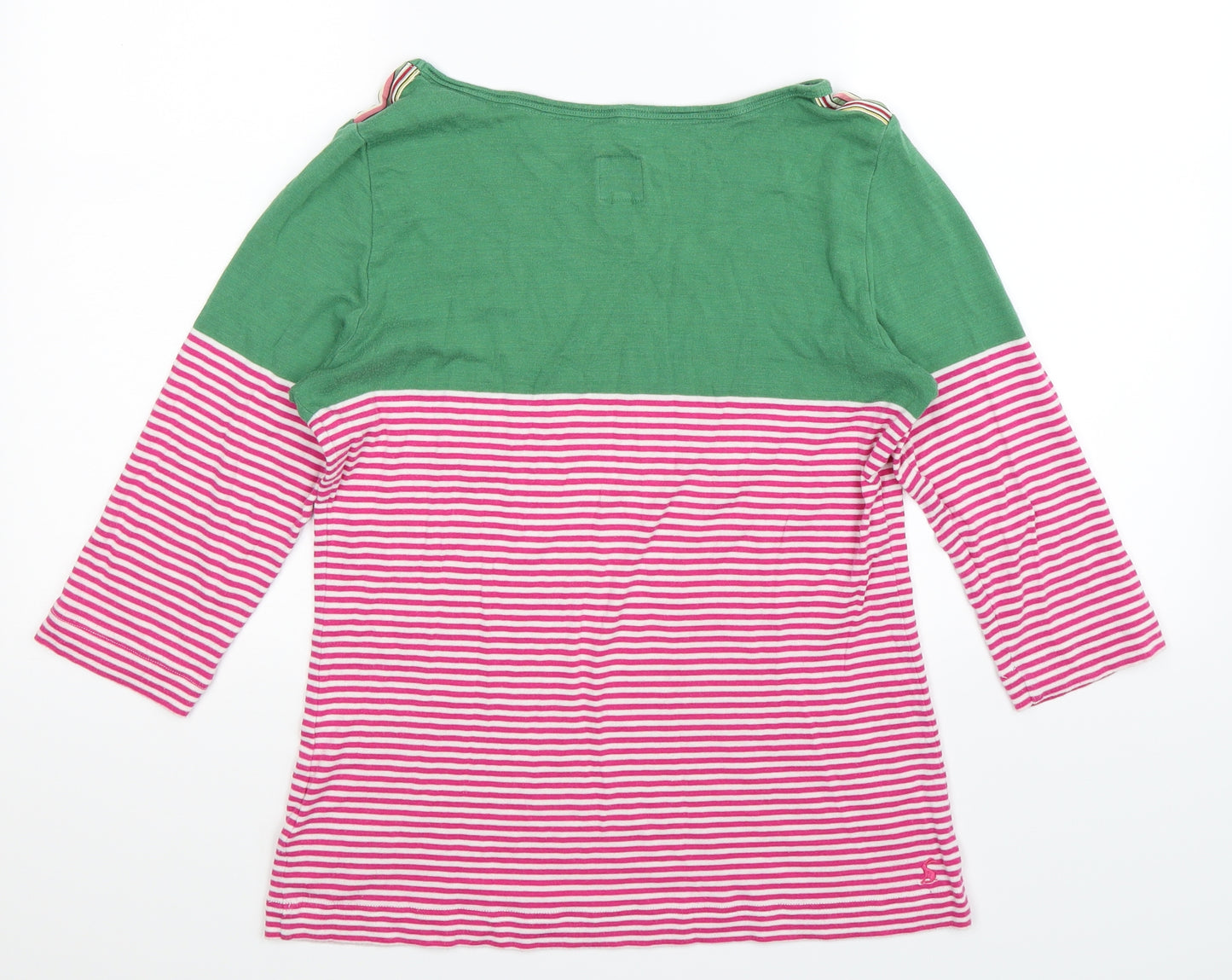Joules Womens Multicoloured Striped  Basic T-Shirt Size 16