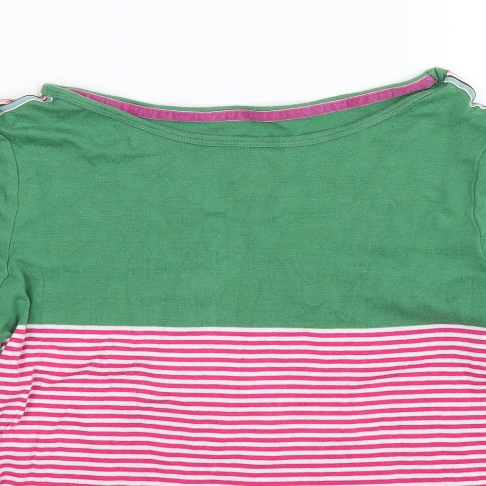 Joules Womens Multicoloured Striped  Basic T-Shirt Size 16