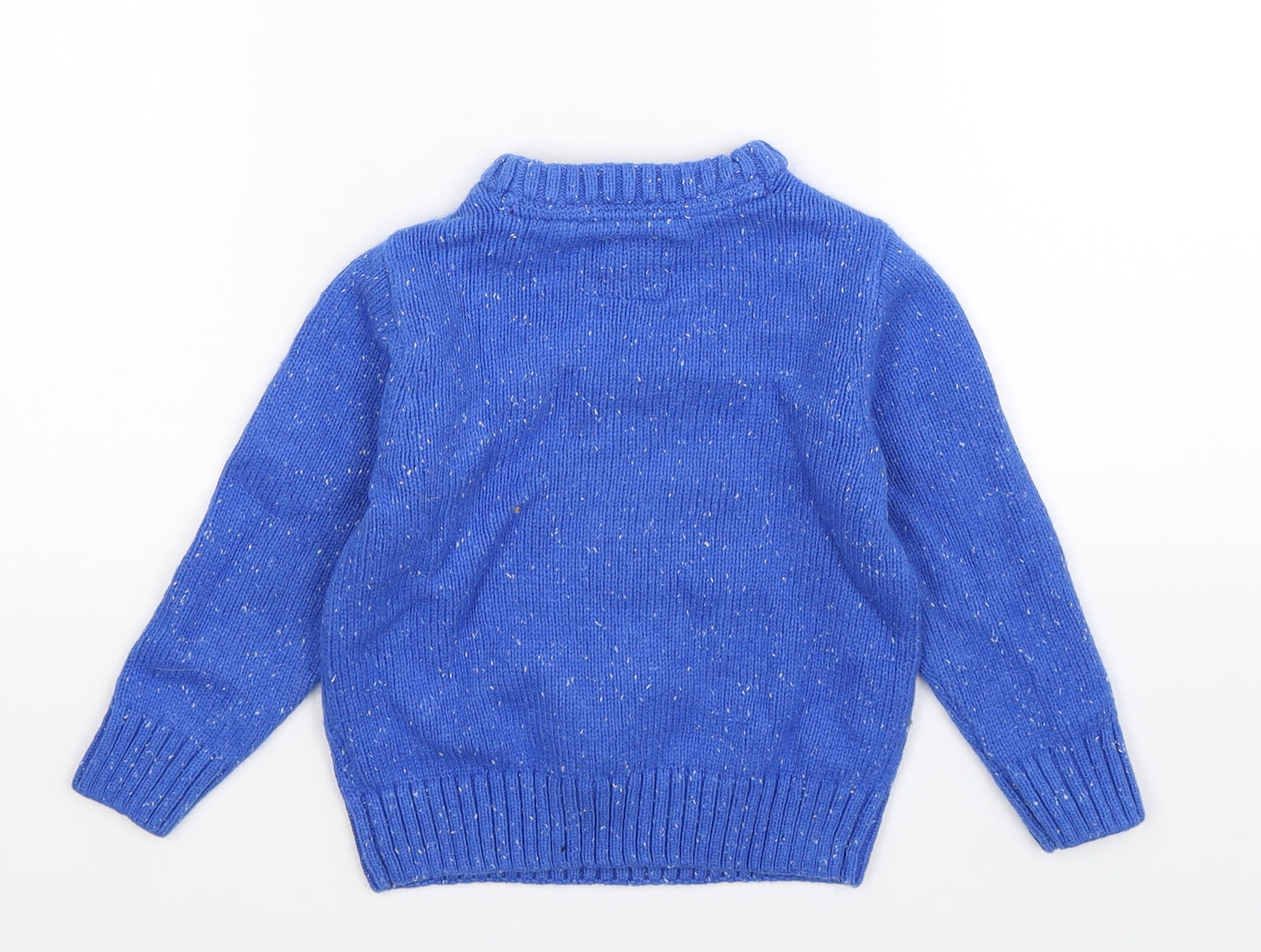 TU Boys Blue  Knit Pullover Jumper Size 18-24 Months  - Christmas