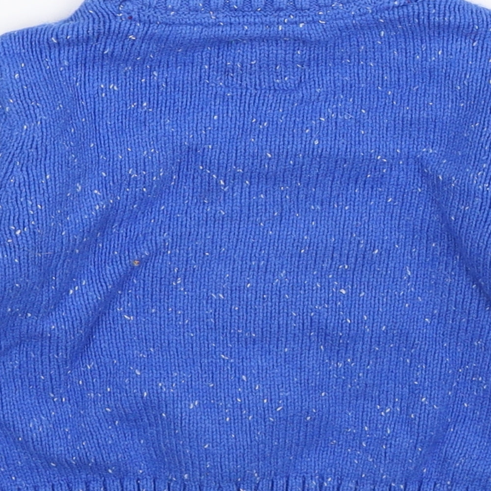 TU Boys Blue  Knit Pullover Jumper Size 18-24 Months  - Christmas