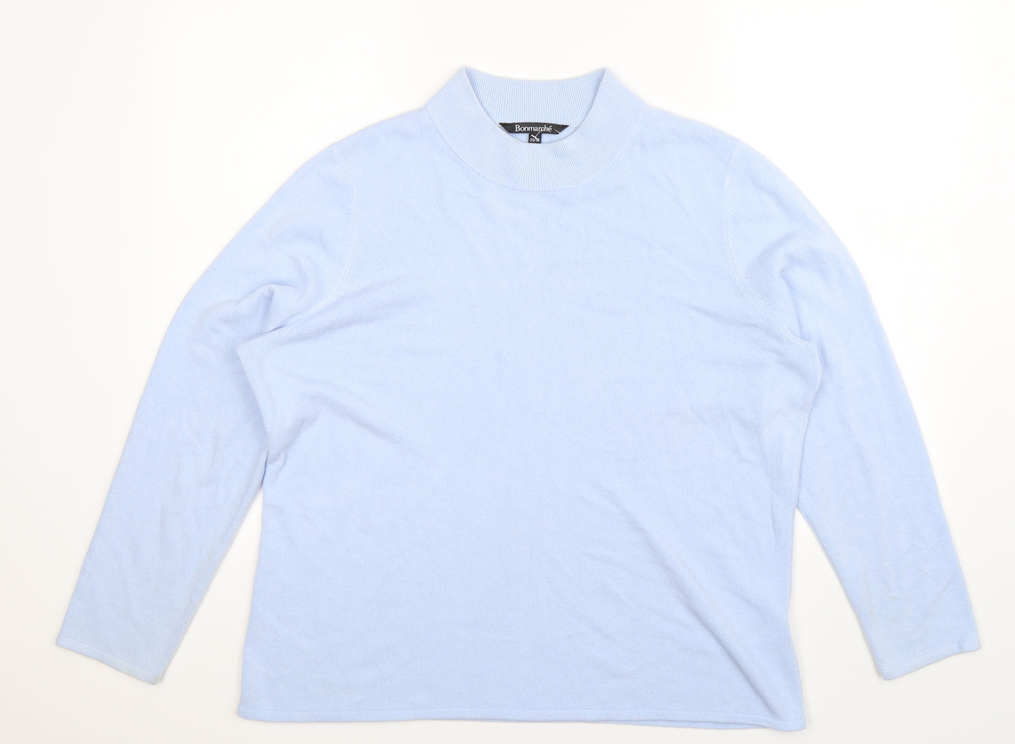 Bonmarché Womens Blue  Knit Pullover Jumper Size 22