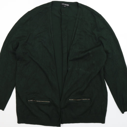 Debenhams Womens Green  Knit Cardigan Jumper Size 20