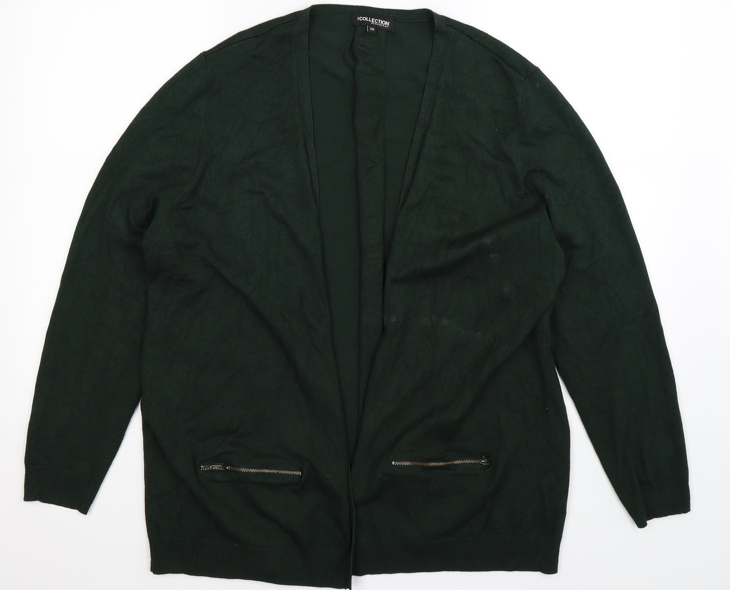 Debenhams Womens Green  Knit Cardigan Jumper Size 20