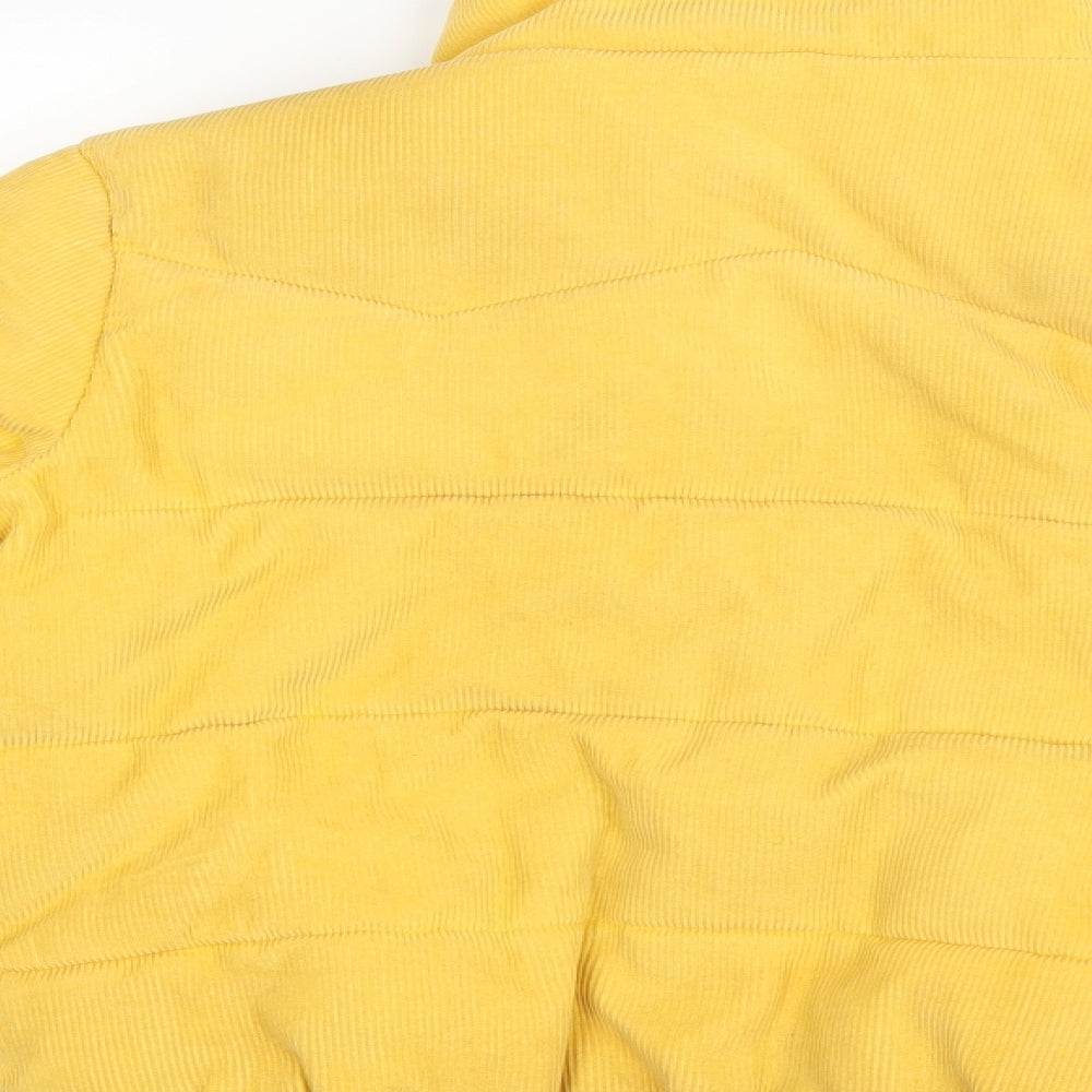 Pull & Bear Womens Yellow   Puffer Jacket Coat Size S