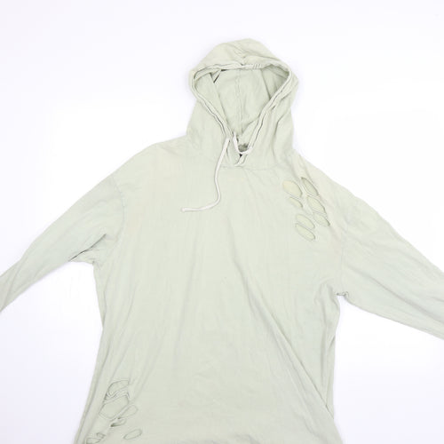 New Look Mens Green   Pullover Hoodie Size M