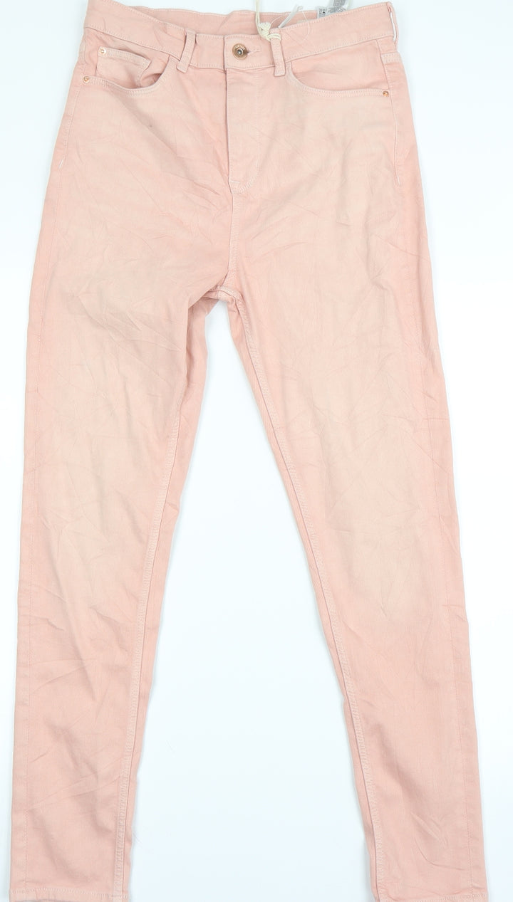 the carrie Womens Orange Straight Jeans Size 12 L26.5 in