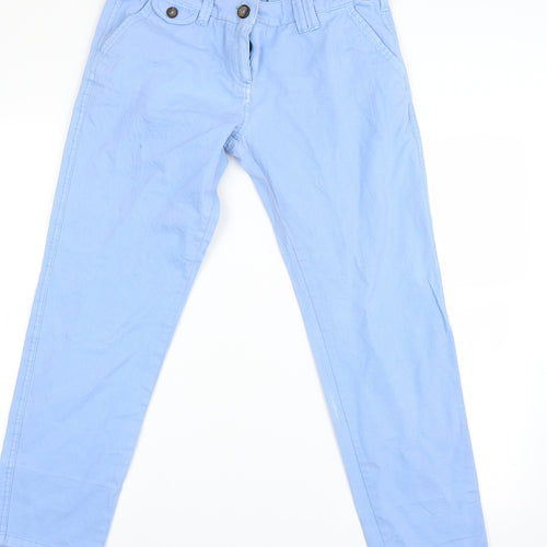 NEXT Womens Blue   Chino Trousers Size 12 L25 in