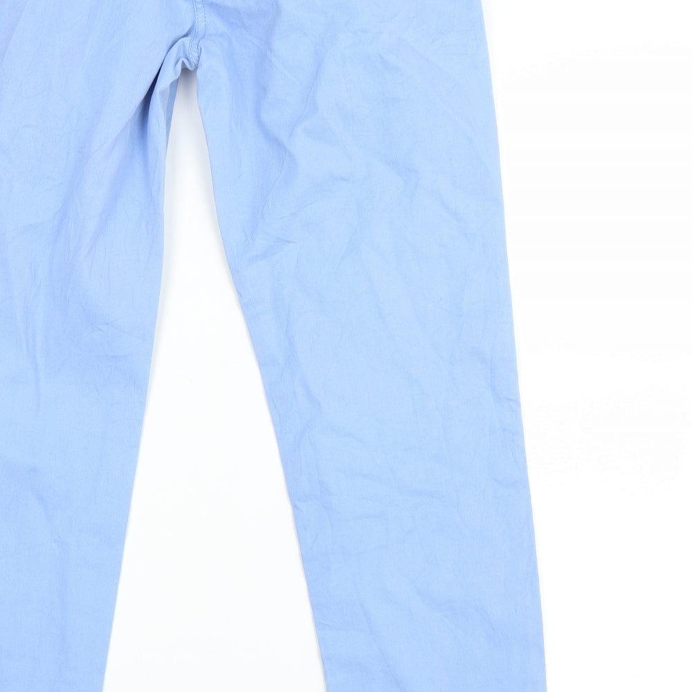 NEXT Womens Blue   Chino Trousers Size 12 L25 in