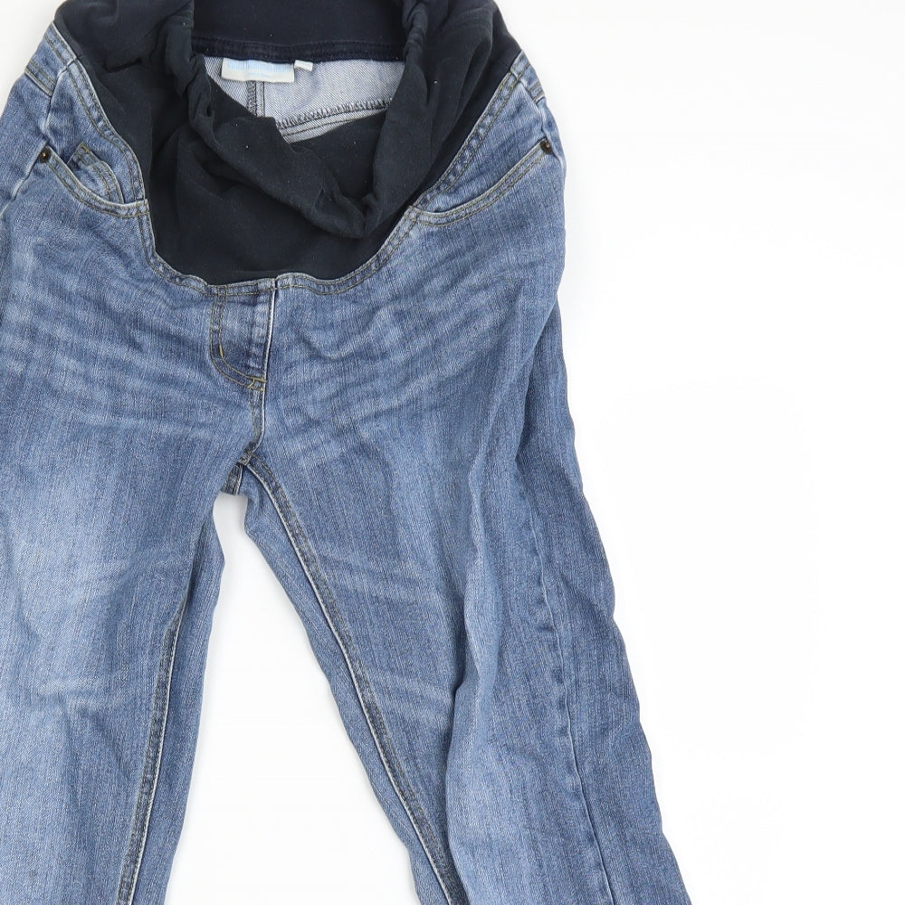 JoJo Maman Bébé Womens Blue   Mom Jeans Size 8 L27 in
