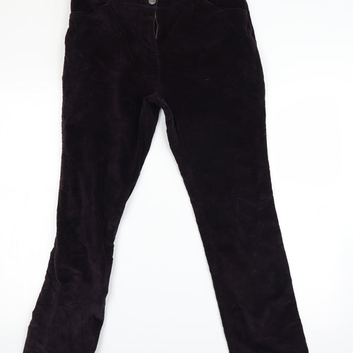 Peruna Womens Purple   Straight Jeans Size 14 L26 in