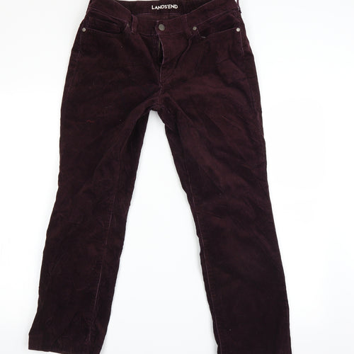 Lands end Womens Purple   Straight Jeans Size 14 L23 in
