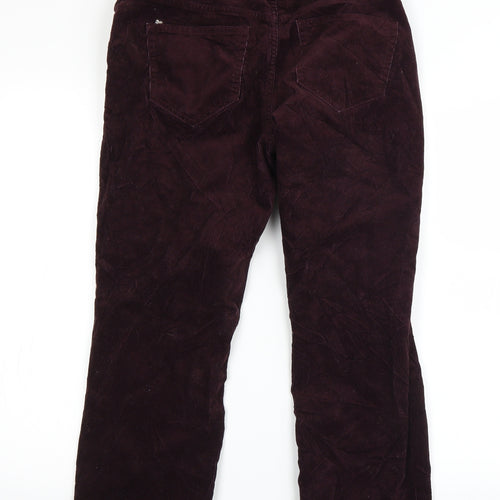 Lands end Womens Purple   Straight Jeans Size 14 L23 in