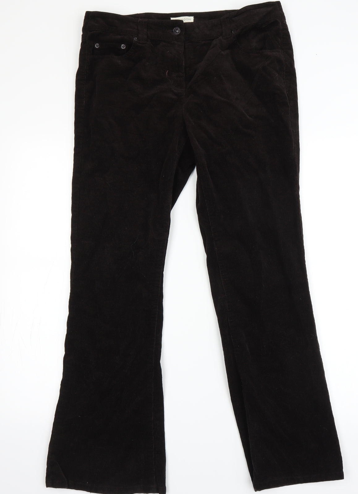 Monsoon Womens Brown Houndstooth  Straight Jeans Size 12 L27 in