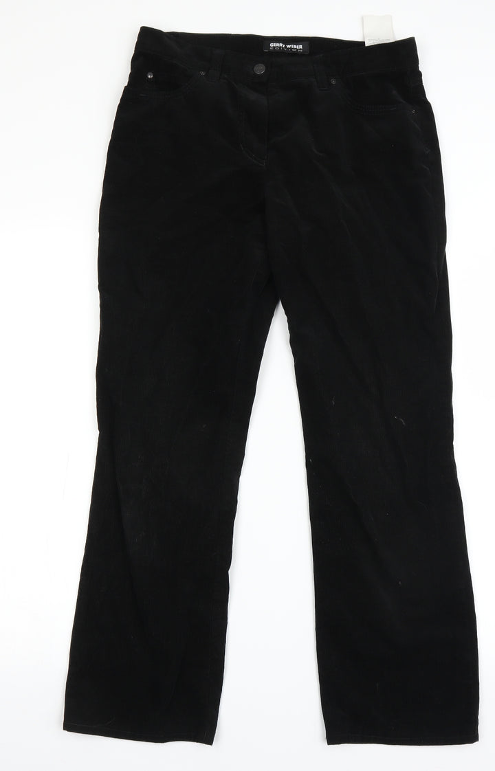 Gerry Weber Womens Black Chino Trousers Size 38 L23 in
