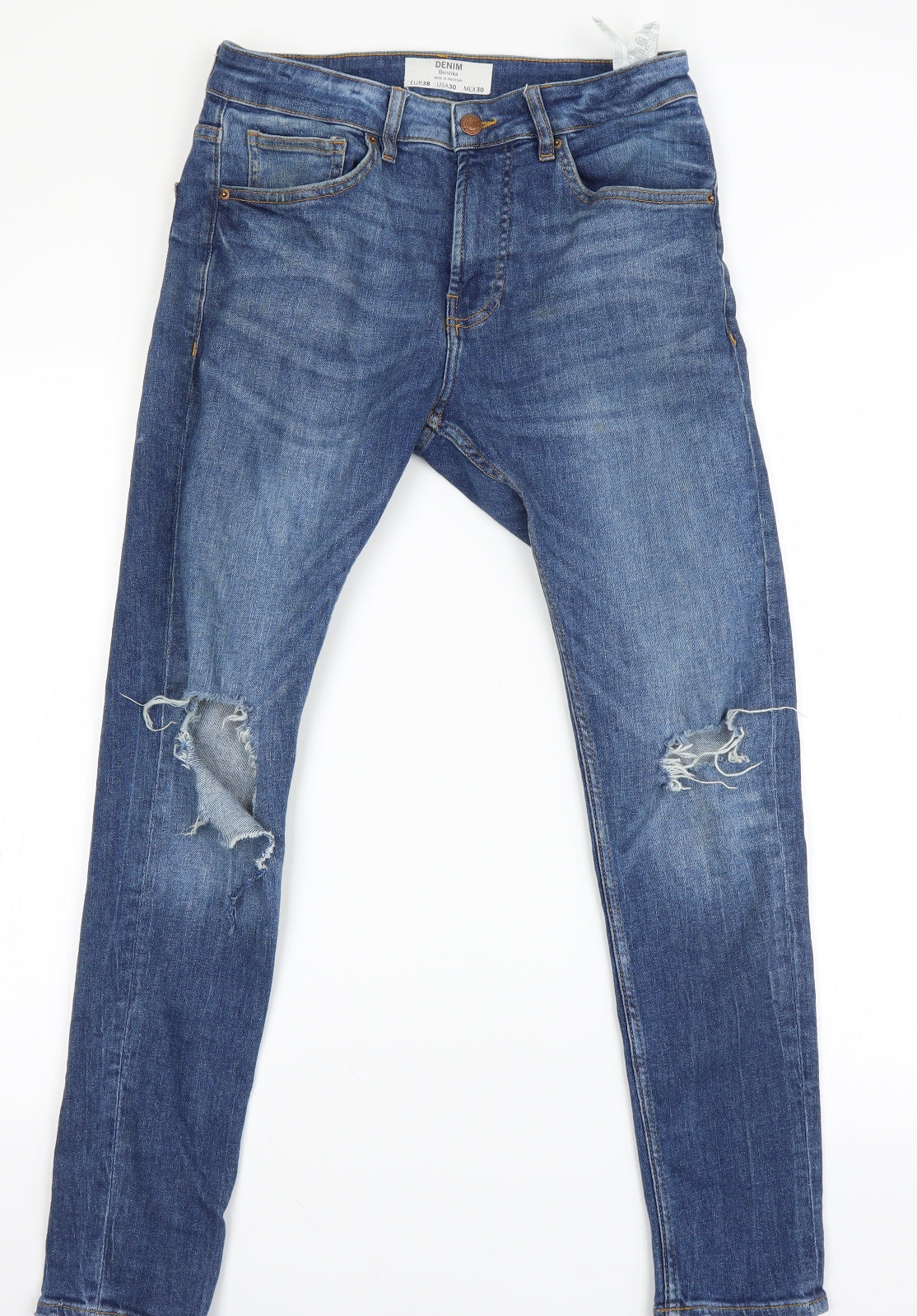 Berksha Womens Blue   Boyfriend Jeans Size 10 L27 in