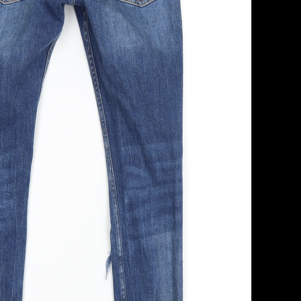 Berksha Womens Blue   Boyfriend Jeans Size 10 L27 in