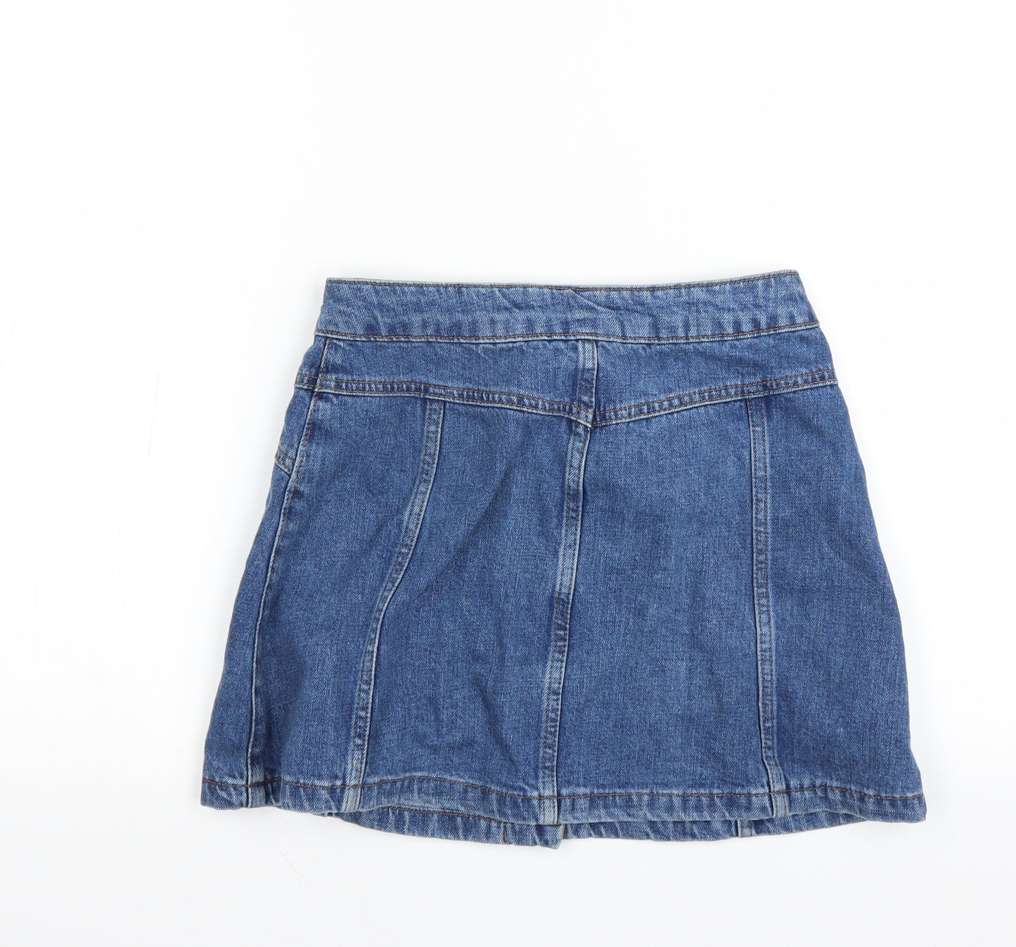 Top shop Womens Blue   Skater Skirt Size 8