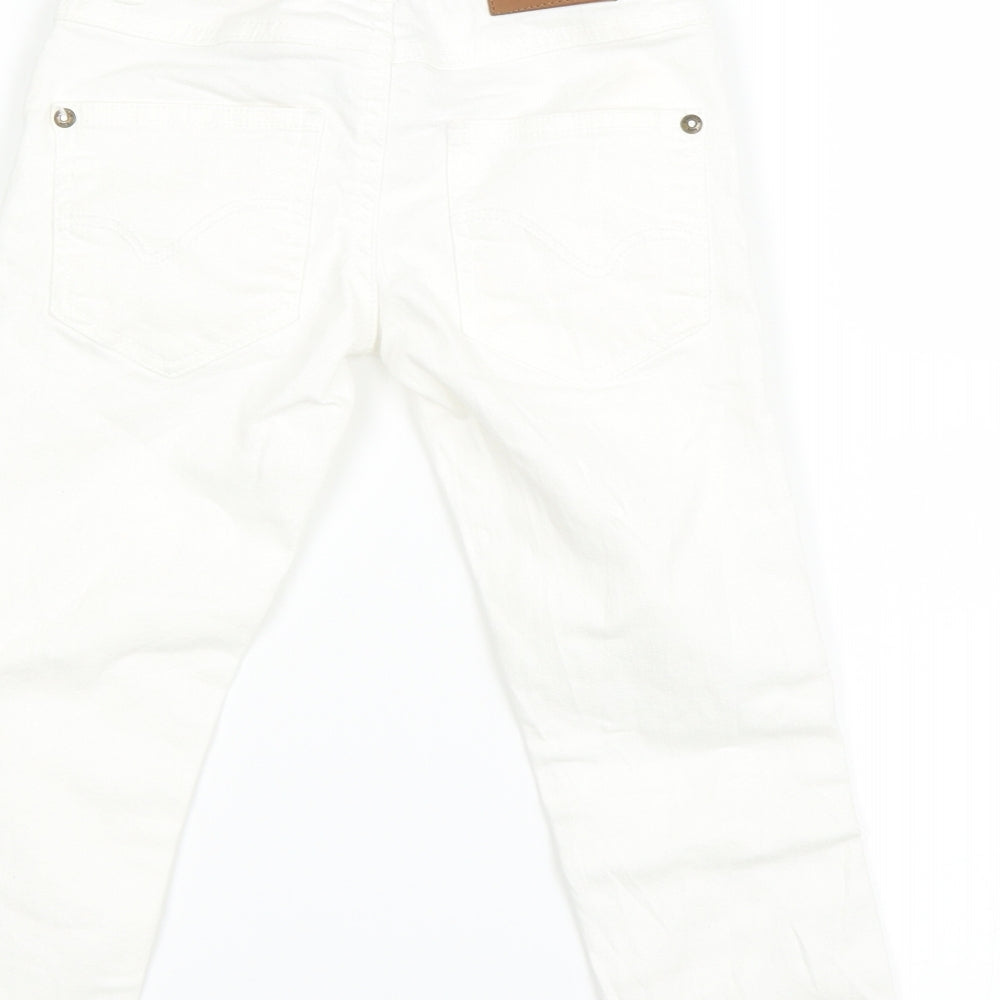 Cyrillus Girls White   Straight Jeans Size 5 Years