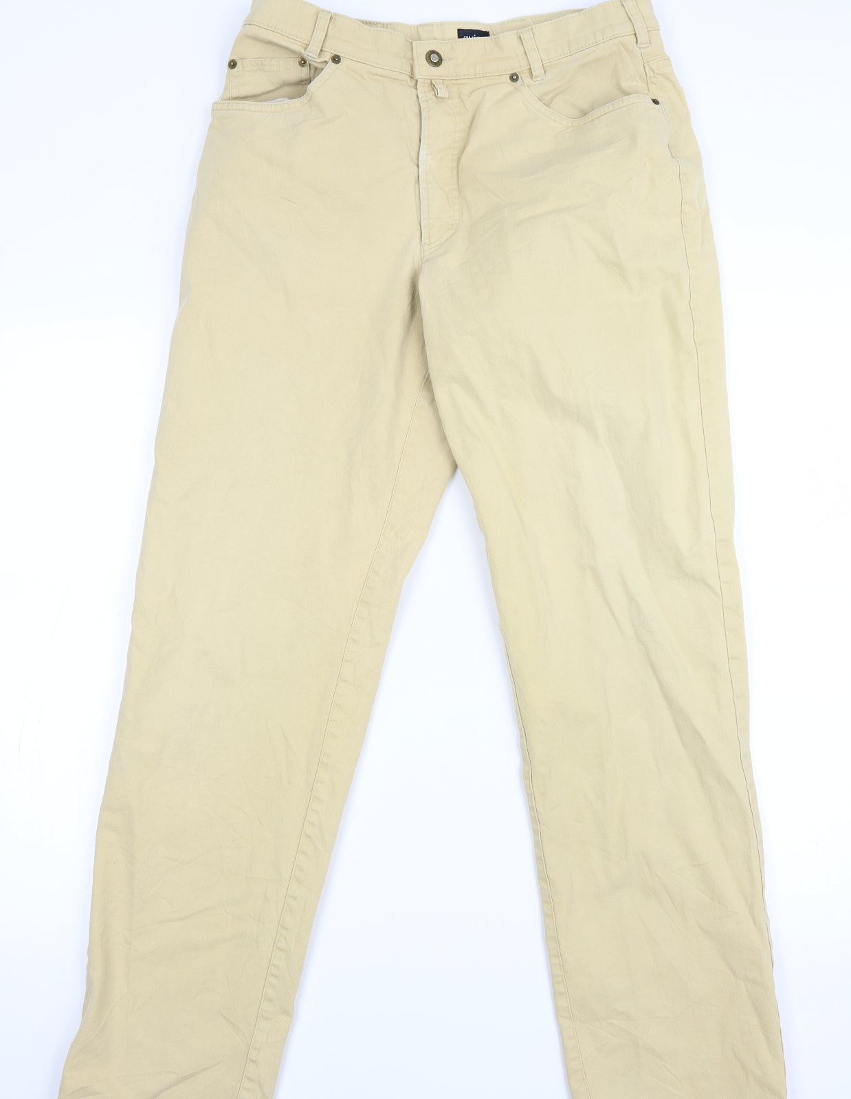 guise Mens Yellow   Straight Jeans Size 32 L34 in