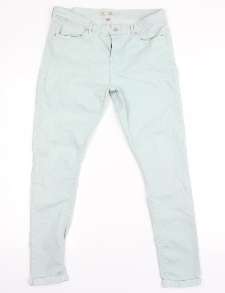 Top shop Womens Green   Skinny Jeans Size 32 L20 in