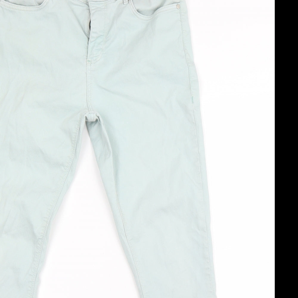 Top shop Womens Green   Skinny Jeans Size 32 L20 in