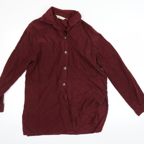 JFW Mens Red    Button-Up Size M