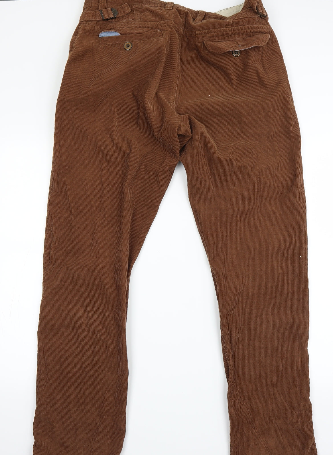 HJH Mens Brown Houndstooth  Flared Jeans Size 36 L34 in