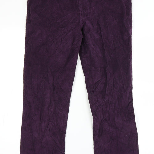 Amber Womens Purple   Straight Jeans Size 16 L25 in