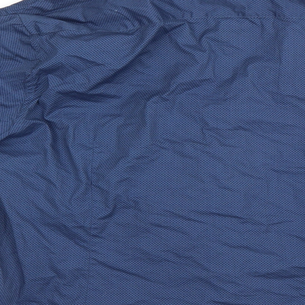 Ben Sherman Mens Blue Check   Button-Up Size XL