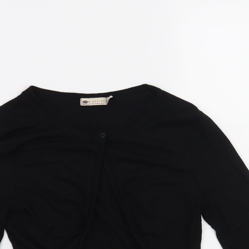 Zara Womens Black   Cardigan Jumper Size M