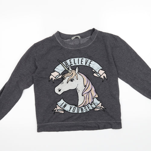 New Look Womens Grey   Pullover Jumper Size 10