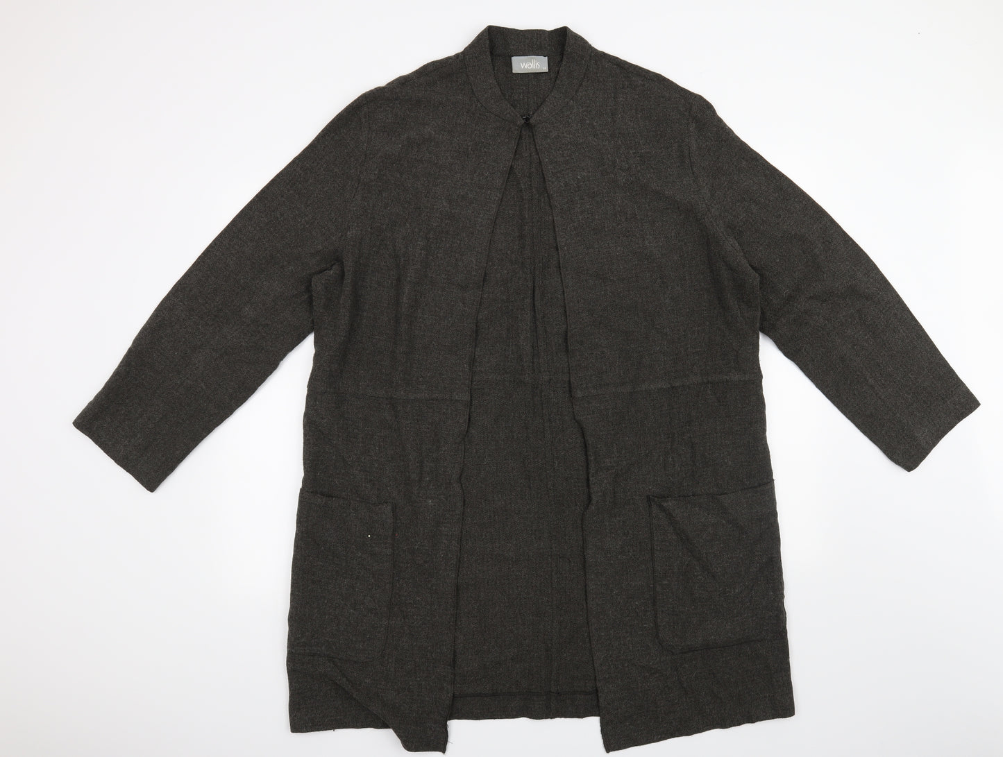 Wallis Womens Grey   Cardigan Jumper Size 14