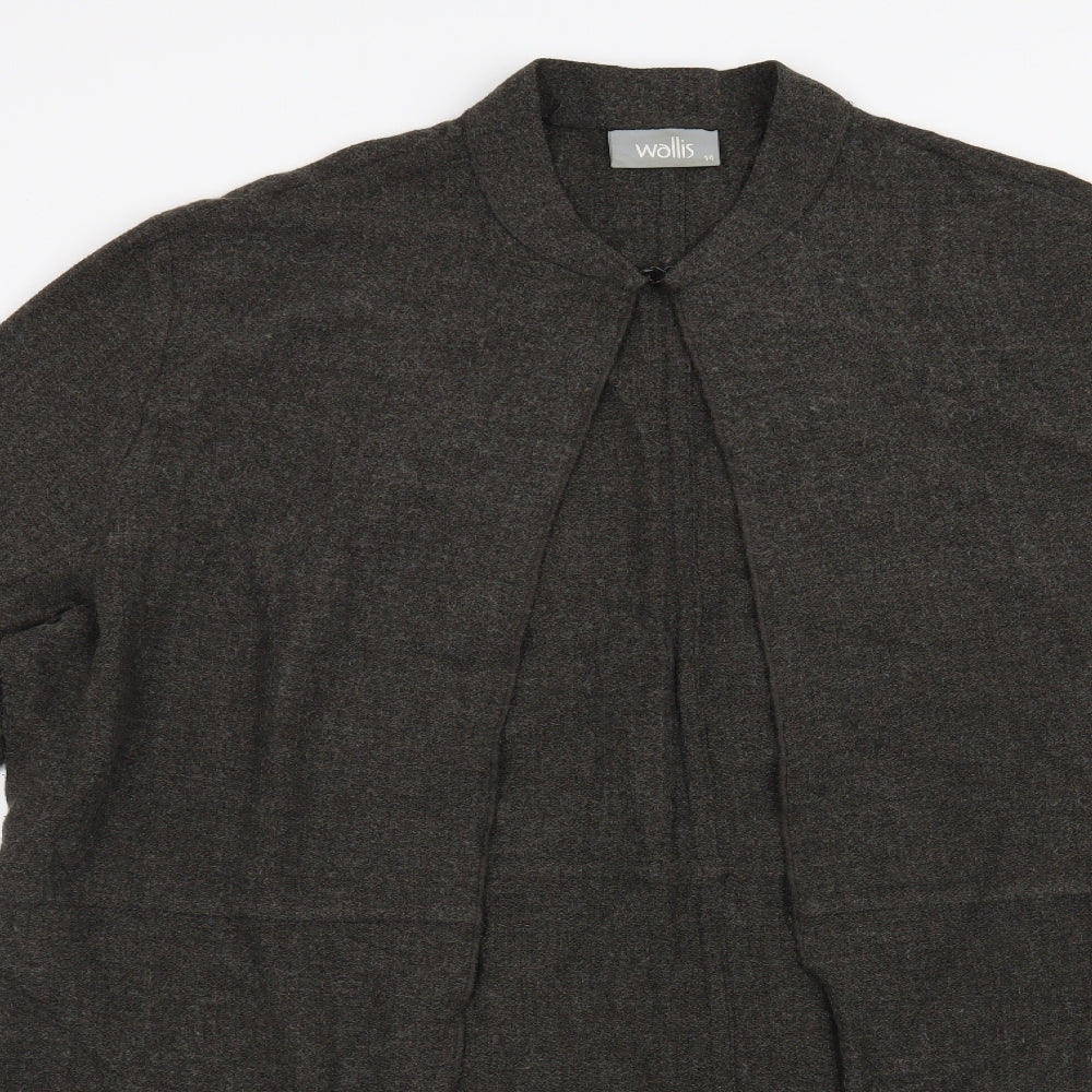 Wallis Womens Grey   Cardigan Jumper Size 14