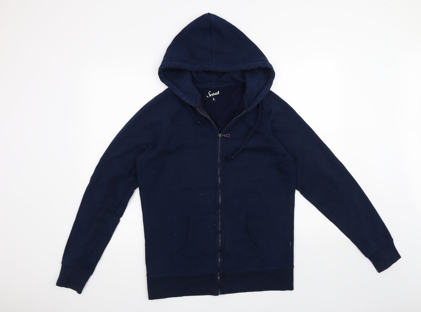 SCOUT Mens Blue   Full Zip Hoodie Size L
