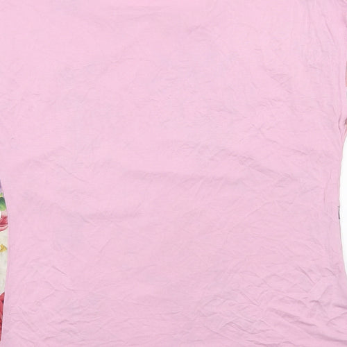 ORSAY Womens Pink Floral  Basic T-Shirt Size S